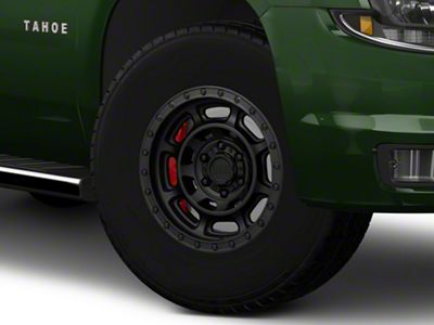 Black Rhino Convoy Matte Black 6-Lug Wheel; 17x8.5; -10mm Offset (15-20 Tahoe)