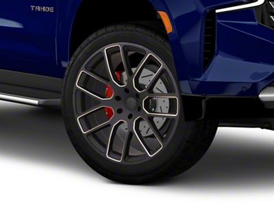 Black Rhino Kunene Matte Black Dart Tint Milled 6-Lug Wheel; 22x9.5; 25mm Offset (21-25 Tahoe)