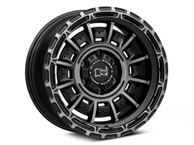 Black Rhino Legion Matte Black with Gray Tint 6-Lug Wheel; 17x9; -12mm Offset (07-14 Tahoe)