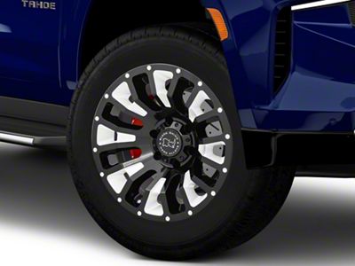Black Rhino Pinatubo Gloss Black Milled 6-Lug Wheel; 20x9.5; -18mm Offset (21-26 Tahoe)