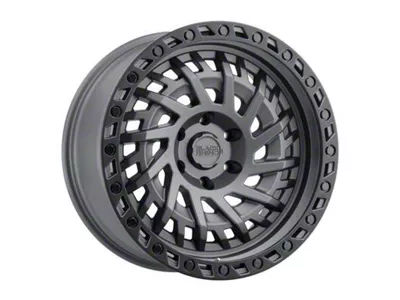 Black Rhino Shredder Matte Gunmetal 6-Lug Wheel; 17x9; 0mm Offset (21-25 Tahoe)