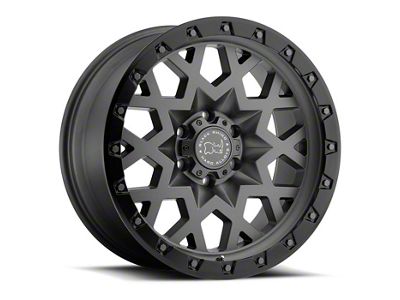 Black Rhino Sprocket Matte Gunmetal with Gloss Black Face 6-Lug Wheel; 20x9.5; -18mm Offset (21-25 Tahoe)