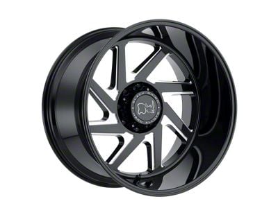 Black Rhino Swerve Gloss Black Double Milled 6-Lug Wheel; 20x12; -44mm Offset (21-24 Tahoe)