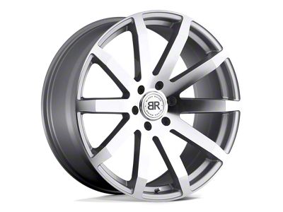 Black Rhino Traverse Silver with Machine Cut Face 6-Lug Wheel; 20x9; 15mm Offset (21-25 Tahoe)