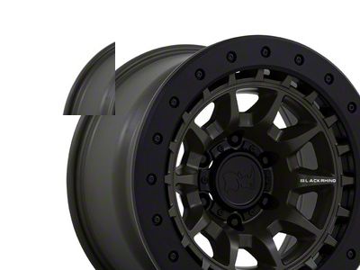 Black Rhino Tusk Olive Drab Green 6-Lug Wheel; 17x8.5; -10mm Offset (21-25 Tahoe)
