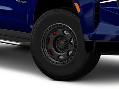 Black Rhino Voyager Matte Black 6-Lug Wheel; 17x8.5; 0mm Offset (21-26 Tahoe)