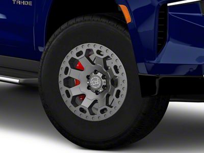 Black Rhino Warlord Matte Gunmetal 6-Lug Wheel; 17x9; -12mm Offset (21-25 Tahoe)
