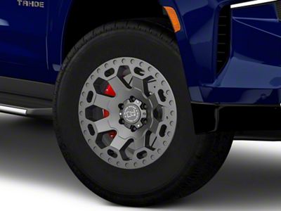 Black Rhino Warlord Matte Gunmetal 6-Lug Wheel; 18x9; -12mm Offset (21-25 Tahoe)