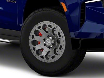 Black Rhino Warlord Matte Gunmetal 6-Lug Wheel; 18x9; 12mm Offset (21-25 Tahoe)