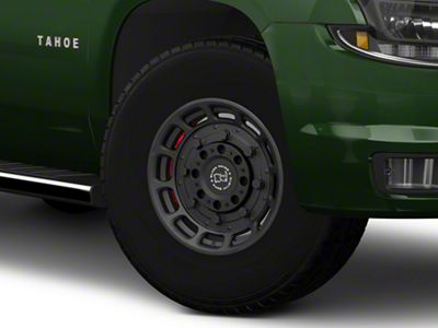 Black Rhino Warthog Matte Black 6-Lug Wheel; 17x8.5; 0mm Offset (15-20 Tahoe)