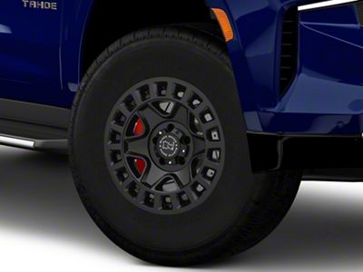 Black Rhino York Matte Black 6-Lug Wheel; 17x9; -12mm Offset (21-25 Tahoe)