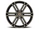 Black Rhino Timbvati Dark Tint Matte Black Machined 6-Lug Wheel; 22x10; 20mm Offset (14-18 Sierra 1500)