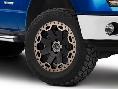 Black Rhino Warlord Matte Black with Machined Dark Tint Lip 6-Lug Wheel; 20x9; 12mm Offset (09-14 F-150)