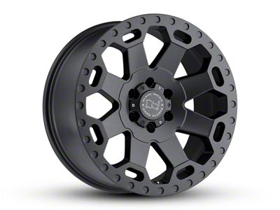 Black Rhino Warlord Matte Gunmetal 5-Lug Wheel; 18x9; 0mm Offset (09-18 RAM 1500)