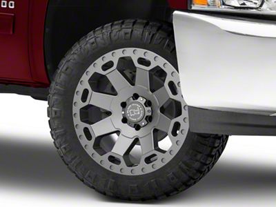 Black Rhino Warlord Matte Gunmetal 6-Lug Wheel; 20x9; 12mm Offset (07-13 Silverado 1500)