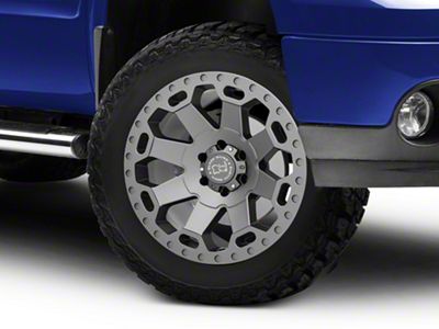 Black Rhino Warlord Matte Gunmetal 6-Lug Wheel; 20x9; 12mm Offset (07-13 Sierra 1500)