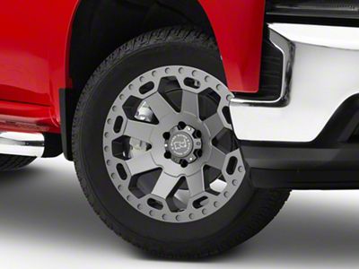 Black Rhino Warlord Matte Gunmetal 6-Lug Wheel; 20x9; 12mm Offset (19-25 Silverado 1500)
