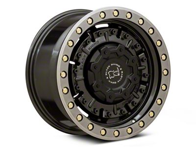 Black Rhino Abrams Gloss Gunblack with Machined Dark Tint 6-Lug Wheel; 17x8.5; 0mm Offset (21-25 Yukon)