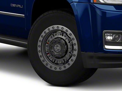 Black Rhino Abrams Textured Matte Gunmetal 6-Lug Wheel; 17x8.5; -18mm Offset (15-20 Yukon)