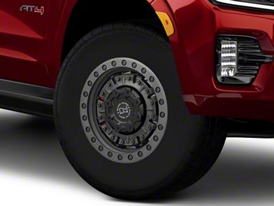 Black Rhino Abrams Textured Matte Gunmetal 6-Lug Wheel; 17x8.5; 0mm Offset (21-25 Yukon)