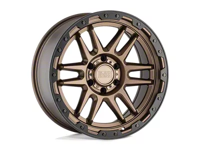 Black Rhino Apache Matte Bronze with Black Ring 6-Lug Wheel; 18x9; 12mm Offset (21-25 Yukon)