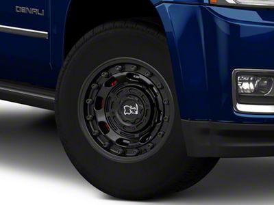 Black Rhino Atlas Matte Black 6-Lug Wheel; 17x8.5; -10mm Offset (15-20 Yukon)