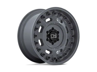 Black Rhino Axle Battleship Gray 6-Lug Wheel; 17x9.5; 6mm Offset (21-25 Yukon)
