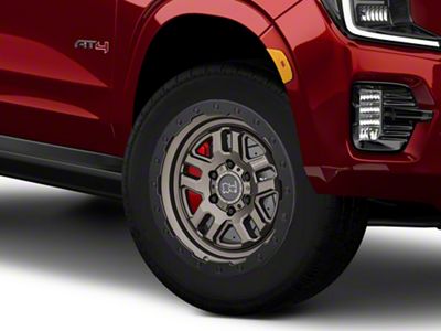 Black Rhino Barstow Matte Bronze with Matte Black Lip 6-Lug Wheel; 20x9.5; 12mm Offset (21-26 Yukon)