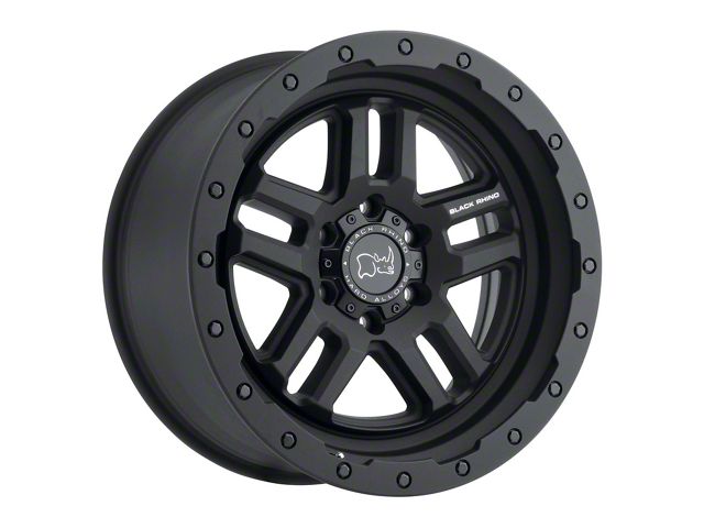 Black Rhino Barstow Textured Matte Black 6-Lug Wheel; 18x9.5; 12mm Offset (21-24 Yukon)