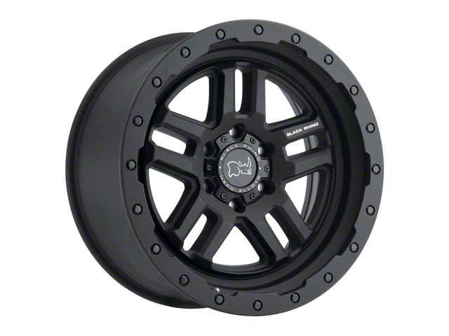 Black Rhino Barstow Textured Matte Black 6-Lug Wheel; 18x9.5; -18mm Offset (21-24 Yukon)