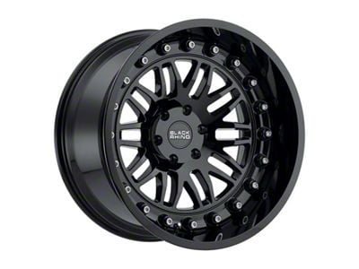 Black Rhino Fury Gloss Black 6-Lug Wheel; 17x9.5; -18mm Offset (21-25 Yukon)