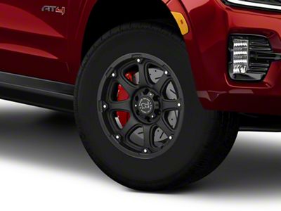 Black Rhino Glamis Matte Black 6-Lug Wheel; 18x9; 12mm Offset (21-26 Yukon)