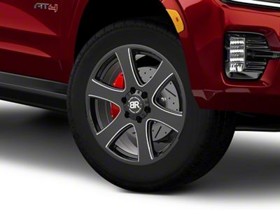 Black Rhino Haka Gloss Black Milled 6-Lug Wheel; 20x8.5; 45mm Offset (21-25 Yukon)