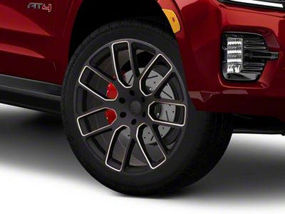 Black Rhino Kunene Matte Black Dart Tint Milled 6-Lug Wheel; 22x9.5; 25mm Offset (21-26 Yukon)