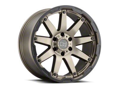 Black Rhino Oceano Matte Bronze with Black Ring 6-Lug Wheel; 20x9.5; 12mm Offset (21-25 Yukon)