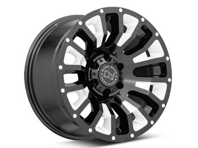 Black Rhino Pinatubo Gloss Black Milled 6-Lug Wheel; 17x9.5; -18mm Offset (21-24 Yukon)