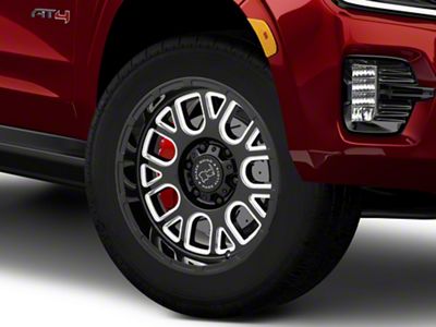 Black Rhino Pismo Gloss Black Milled 6-Lug Wheel; 20x9.5; 6mm Offset (21-25 Yukon)