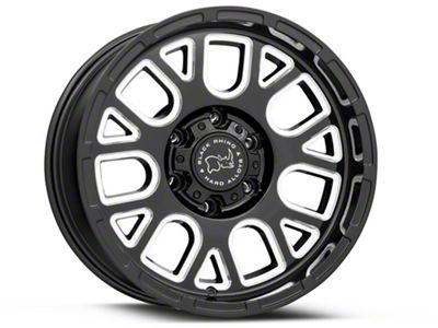 Black Rhino Pismo Gloss Black Milled 6-Lug Wheel; 20x9.5; 6mm Offset (21-25 Yukon)