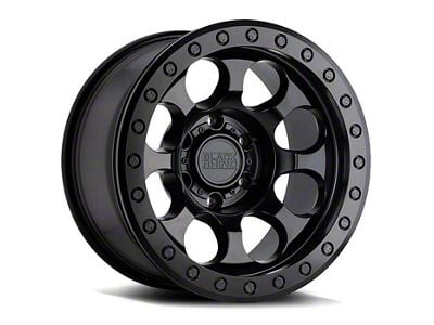 Black Rhino Riot Matte Black 6-Lug Wheel; 17x9; 12mm Offset (21-25 Yukon)