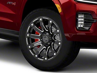 Black Rhino Selkirk Gloss Black Milled 6-Lug Wheel; 20x9; 12mm Offset (21-25 Yukon)
