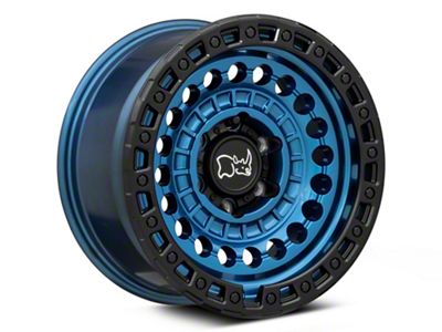 Black Rhino Sentinel Cobalt Blue with Black Ring 6-Lug Wheel; 17x8.5; -10mm Offset (07-14 Yukon)