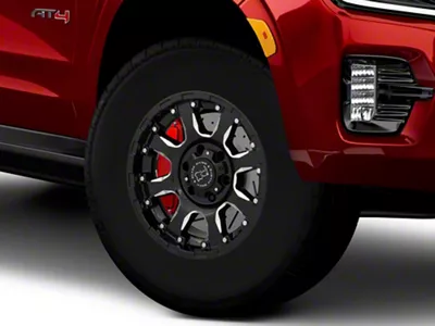Black Rhino Sierra Gloss Black Milled 6-Lug Wheel; 17x9; 12mm Offset (21-25 Yukon)
