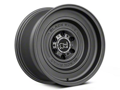 Black Rhino Solid Matte Gunblack 6-Lug Wheel; 17x9.5; -12mm Offset (21-24 Yukon)