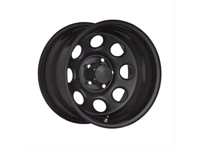 Black Rock Wheels Type 8 Matte Black 6-Lug Wheel; 17x9; 0mm Offset (99-06 Silverado 1500)