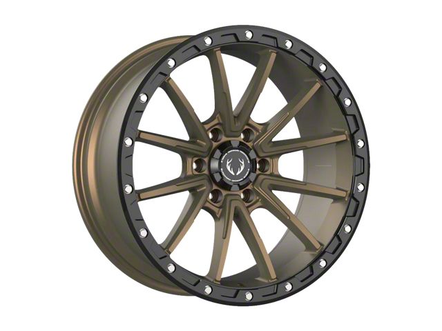 Blackhorn Offroad BH04 Bronze with Black Lip 6-Lug Wheel; 20x9; 0mm Offset (07-14 Tahoe)