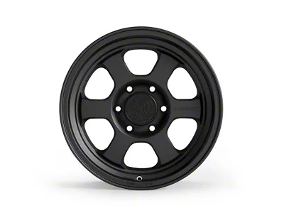 Blackhorn Offroad AR6 Obsidian Matte Black 6-Lug Wheel; 17x9; -12mm Offset (14-18 Silverado 1500)