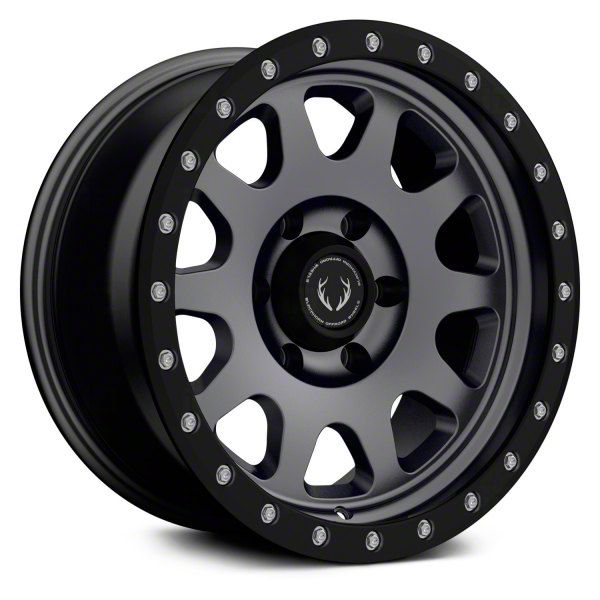 Blackhorn Offroad BH02 Gunmetal with Black Lip 6-Lug Wheel; 17×9; 12mm Offset (15-20 F-150)