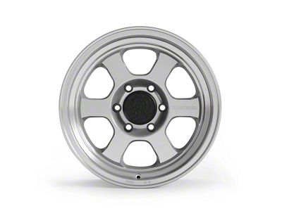 Blackhorn Offroad AR6 Prism Machined Clear 6-Lug Wheel; 17x9; -12mm Offset (99-06 Silverado 1500)