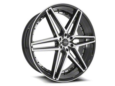 Blade Luxury RT-451 Bendetta Gloss Black and Machined 6-Lug Wheel; 26x9.5; 25mm Offset (09-14 F-150)