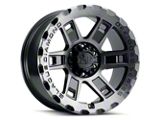 Blaque Diamond Wheels BD-O801 Gloss Black with Machine Face 5-Lug Wheel; 17x9; -12mm Offset (02-08 RAM 1500, Excluding Mega Cab)